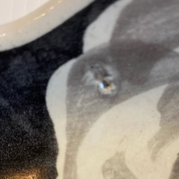 Vintage Fioriware Scalloped Edge Oval Tray Dish Hand Painted 17x8.5 - Picture 9 of 10